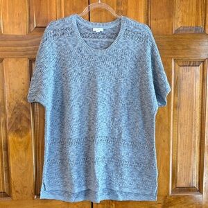 J. Jill Gray Crew Neck Sweater